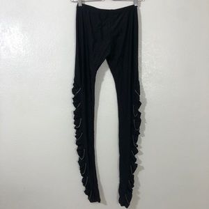 Thomas Wylde Jaca Jersey Chain Black Leggings